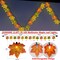13.6FT Fall Maple Leaf String Lights – 35 LED Orange, Yellow & Green Thanksgiving String Lights for Autumn, Halloween, Indoor & Outdoor Home Decor